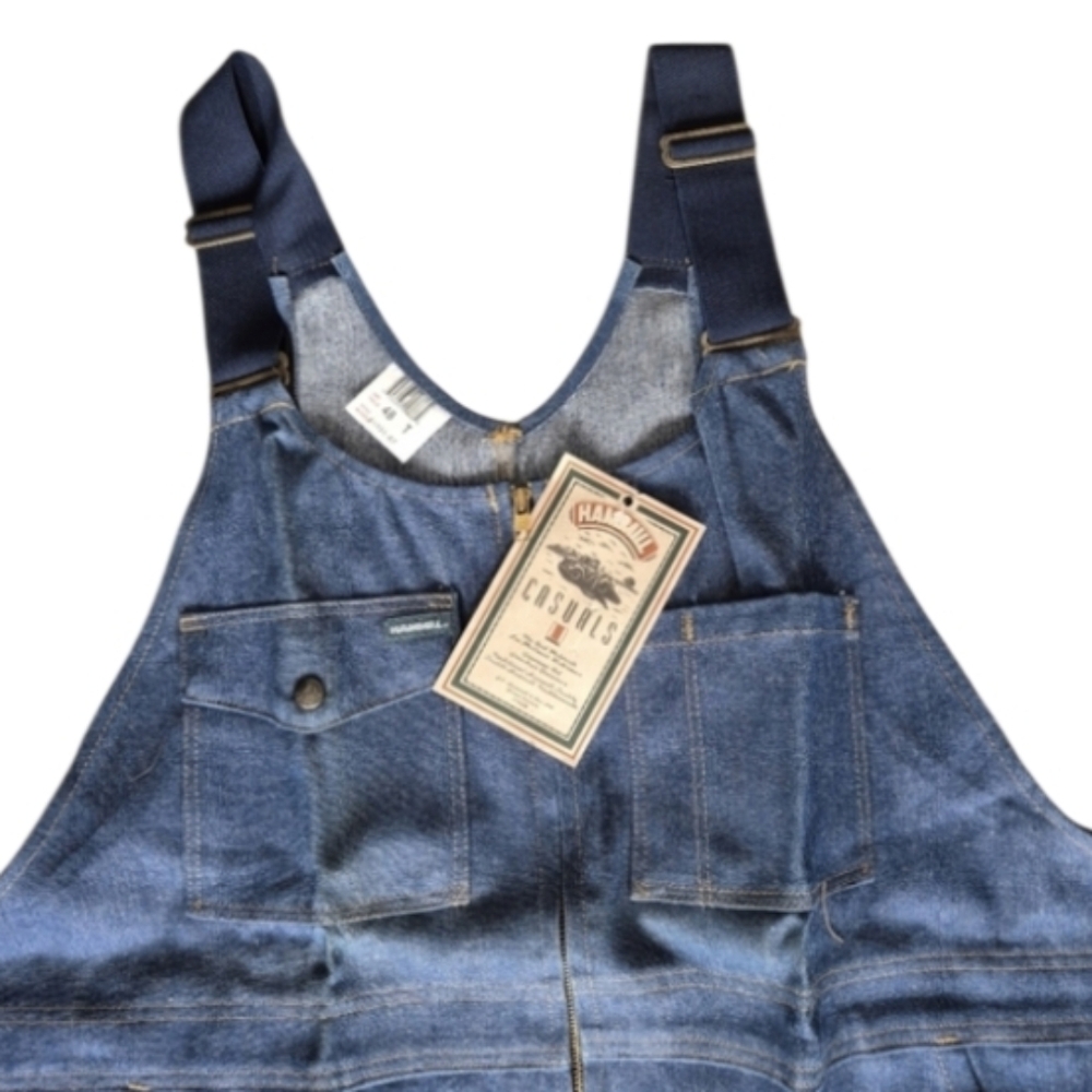 NWT Hammill Casuals Denim Overalls Size 48 T